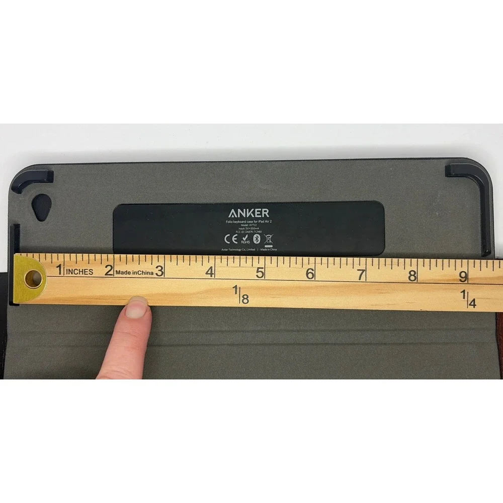 Anker Folio Keyboard Case for‎ iPad Air 2 Black Bluetooth Model A7722 9.5 inch